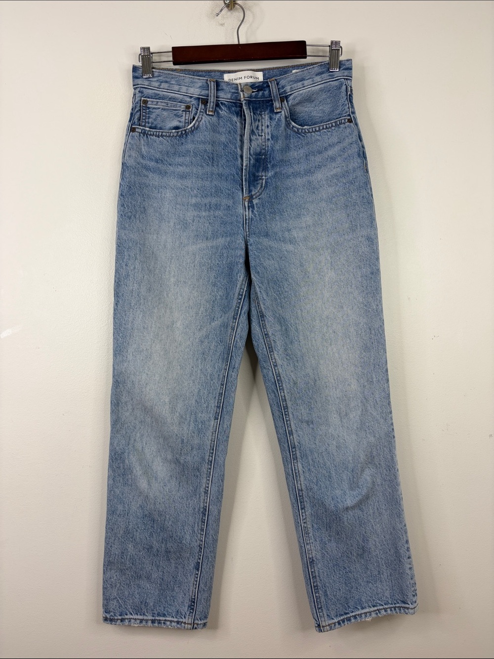 Denim Forum Jeans Womens 26 x 26 The Joni High Rise Loose Blue Slouchy Aritzia